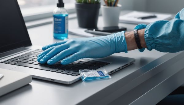 Les lingettes désinfectantes pour écrans et claviers